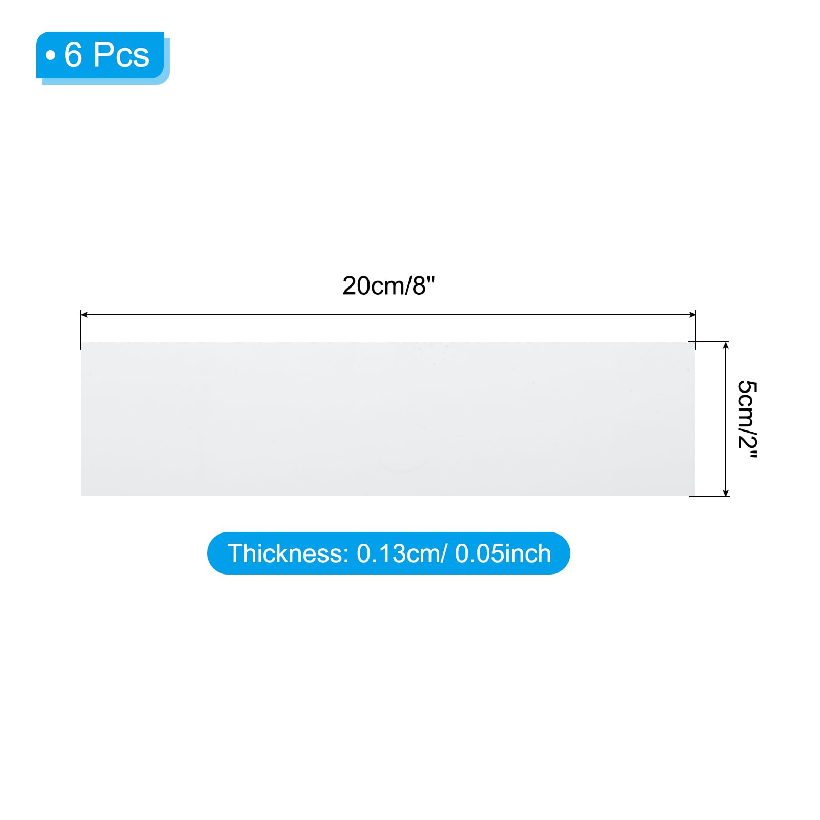 PATIKIL 8"x2" Blank Name Plates - Image 2
