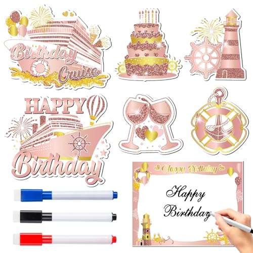 Imanes decorativos grandes Happy Birthday con imán tipo crucero