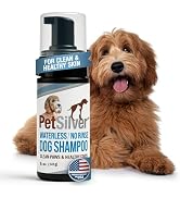 PetSilver Waterless Dog Shampoo - No Rinse Bath & Dry Shampoo for Dogs - Odor Control for Smelly ...