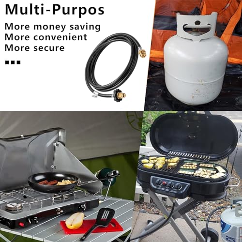 F273704 10FT Propane Hose Adapter Compatible With Mr Heater Big Buddy Series, Fits Mr Buddy Heater to Propane Tank MH9BX MH18B, Assembly Hose Adapter