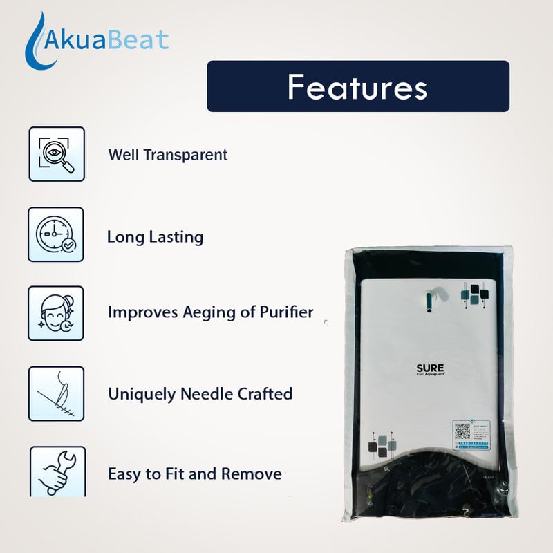Image of Body Protective Cover Compatible with Aquaguard Sure A Star UV Dust Proof, Transparent, Needle crafted, easy installation Electric Water Purifier Model.
