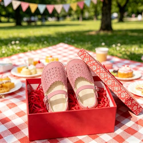 Image of THEE BRON Toddler Floral Cutout Closed Toe Sandals for Girls Breathable Summer Shoes