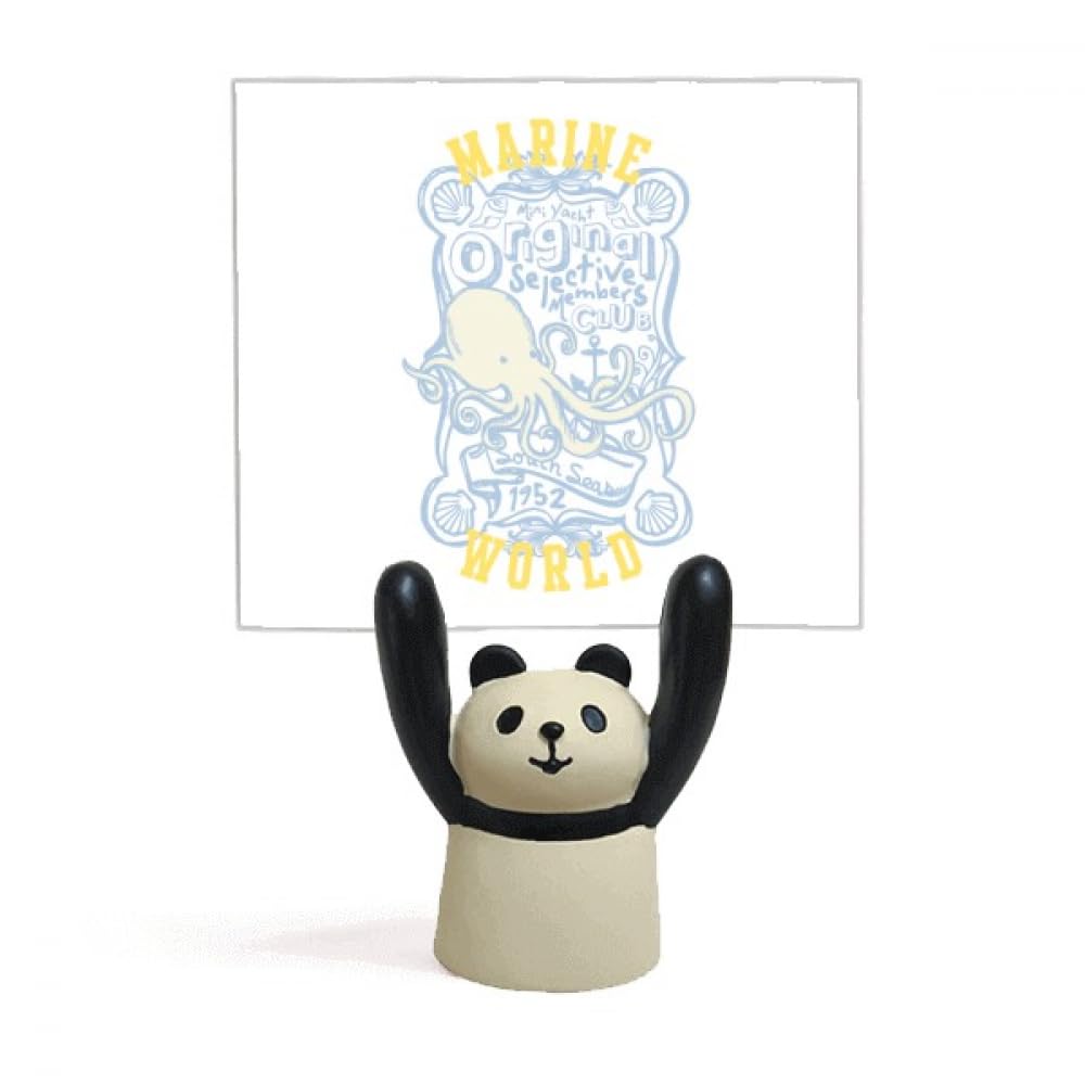 Support de mémo coloré pieuvre panda pince note de bureau