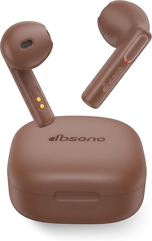 dbsono True Wireless Earbuds Bluetooth Headphones: Ultra-Lightweight Brown