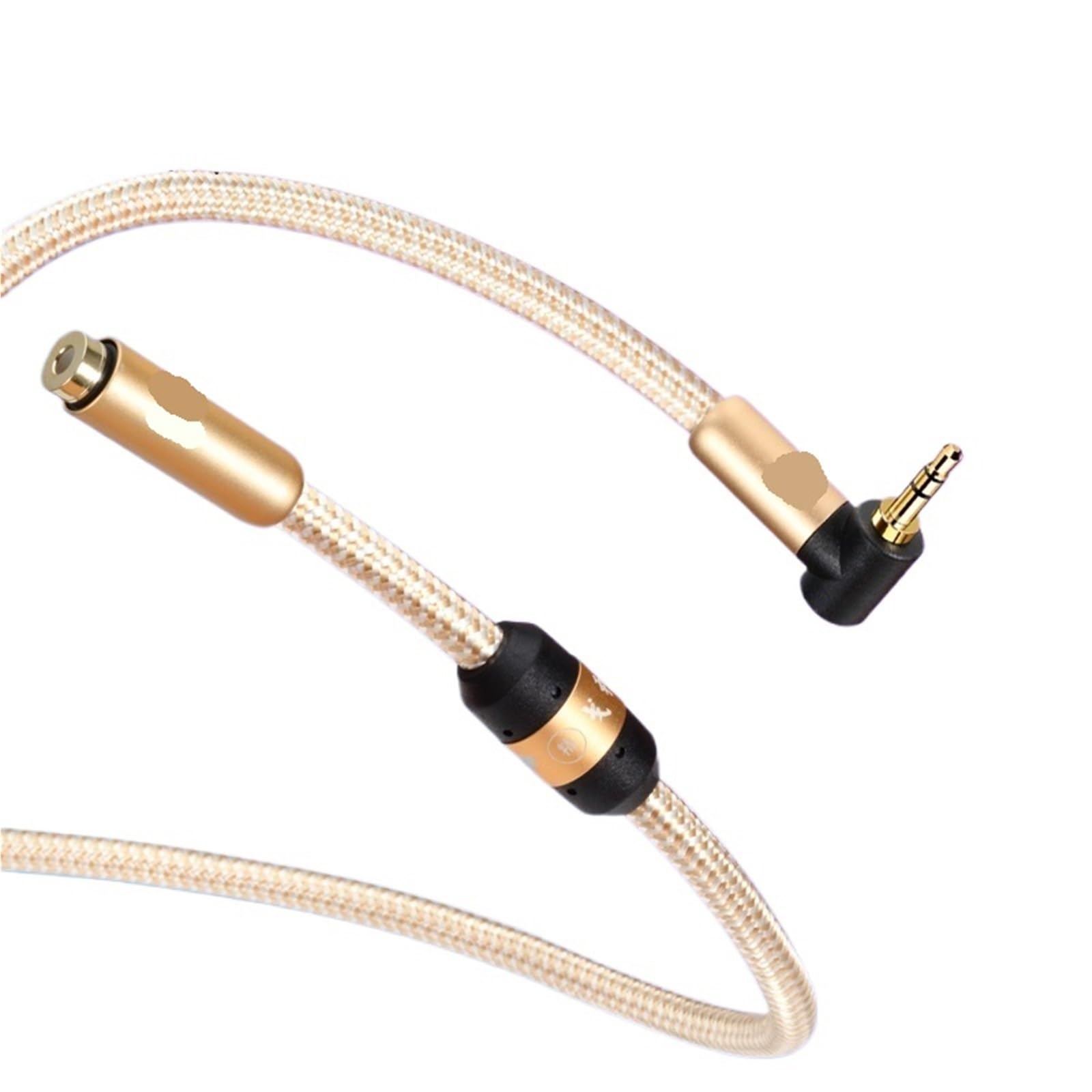 Mini Jack 3,5 mm do 3,5 mm, przedłużacz kabla audio, stereo do PC, słuchawek, słuchawek, samochodu, 3,5, męski na żeński, ekranowany kabel, czarny, 12 m