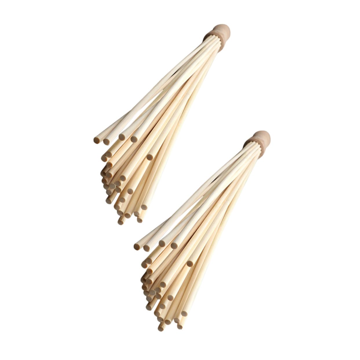 BESTYASH 2 Piezas Herramienta Masaje Cervical y Espalda de Madera Palos Manuales para Masaje Tapping Relajación Muscular para Cuello Hombros Cintura y Piernas Portátiles para Casa y Viaje