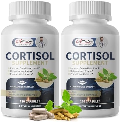 Cortisol Supplements for Women and Men,Cortisol Manager with Magnesium, Ashwagandha,Rhodiola, L-Theanine,Balanced Cortisol Levels for Mood,Focus,Zzz Support