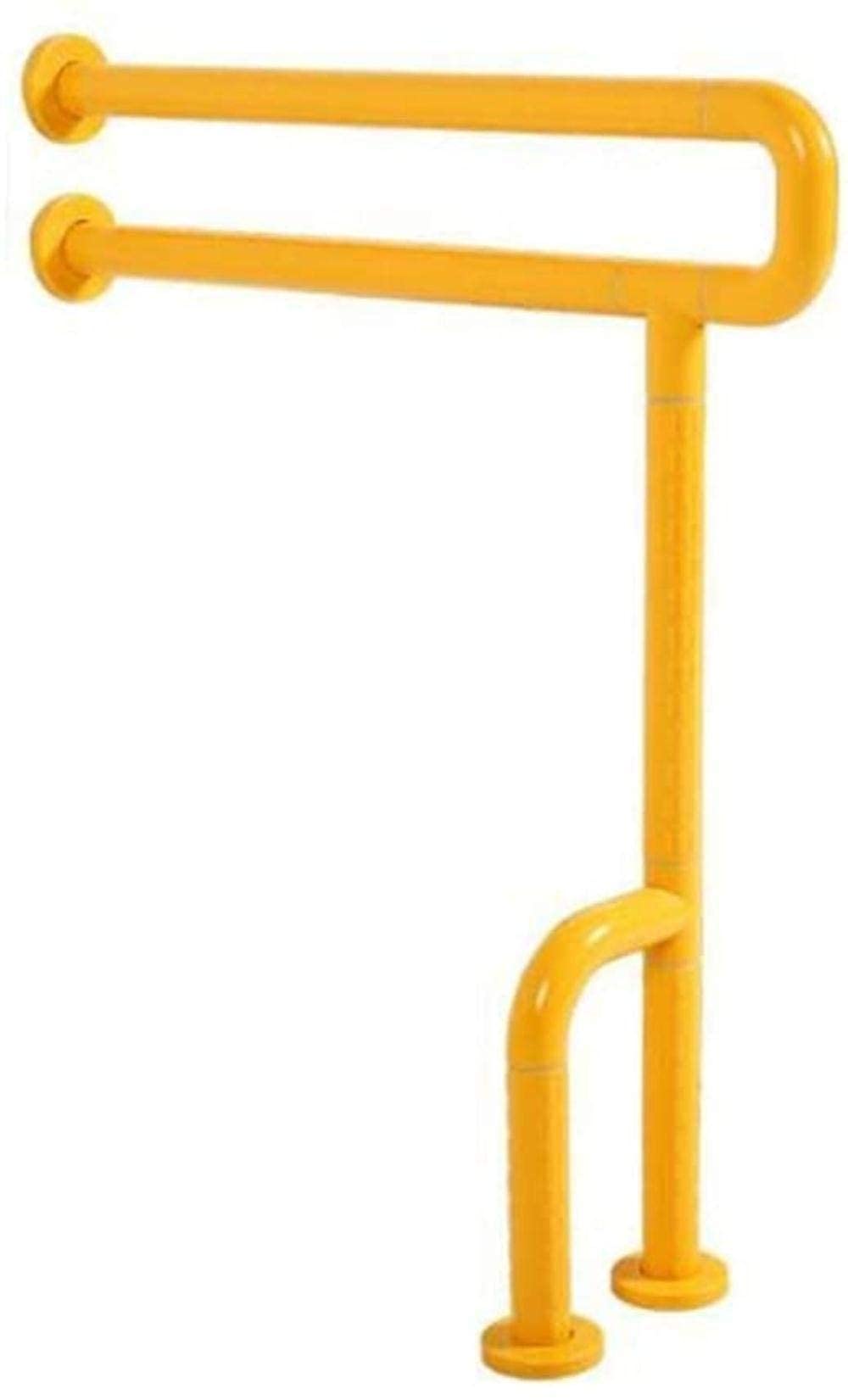Fkxsxaz Yellow Grab Bars Barrier-Free Toilet Handrail, Bathroom Safety Toilet, Elderly Disabltoilet Handle,Non-Slip Handrail Accessories,,