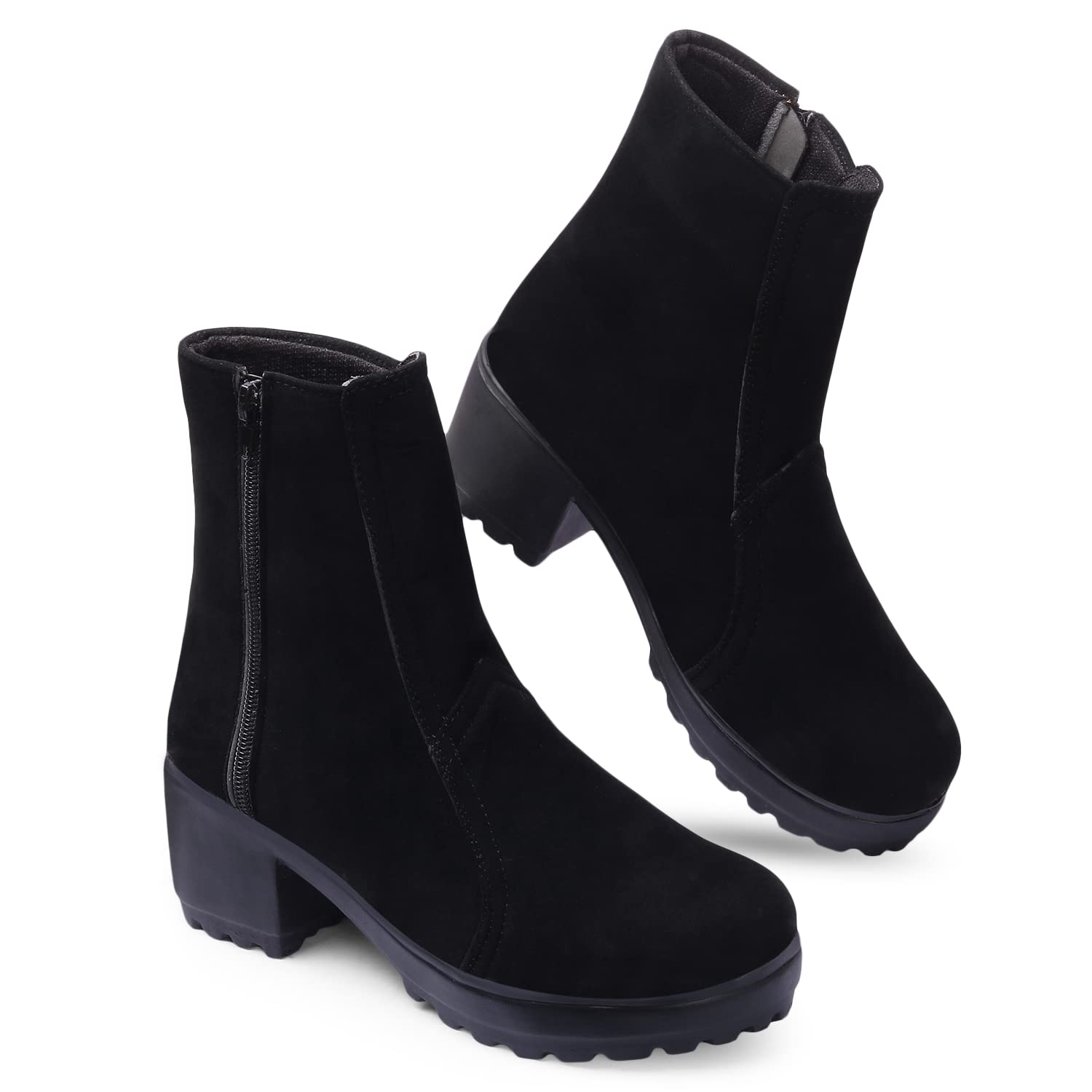 FRANINO PARIS Womens Boots | Velvet, Trendy, Comfortable, Zipper Boots for Casual, Outdoor and Holiday Outings (B0BB74CY72) Amazon Price History, Amazon Price Tracker