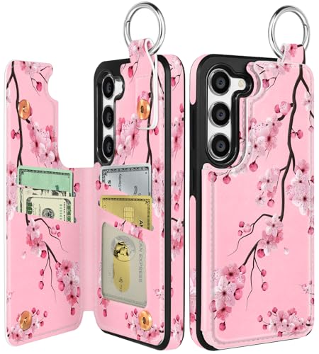 Shorogyt for Samsung Galaxy S23 Wallet Case, Floral