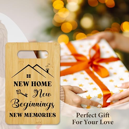 Tablero de corte personalizado de bambú para regalos de inauguración de hogar, ideal para mujeres, hombres, amigos y propietarios de vivienda, decoración para cocina y hogar nuevo miniatura 5