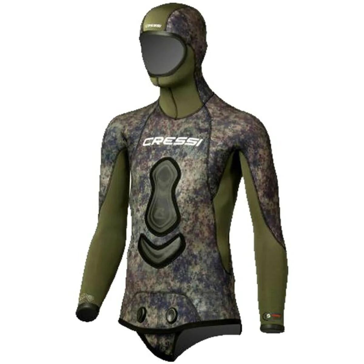 CRESSI - CLE 468402/391 : CRESSI - CLE 468402/391 : Veste de néoprène de pêche sous-marine SEPPIA TAILLE 2