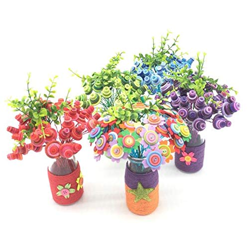 Emaan 650 Pieces Of Various Sizes Resin Buttons 2 And 4 Holes Round Craft Buttons Sewing Diy Crafts Scrapbook Children's Handmade Button Painting Button Bouquet (Purple） #TOP2