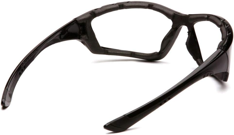 (12 Pair) Pyramex Accurist Glasses Black Padded Frame/Clear Anti-Fog Lens (SB8710DTP)