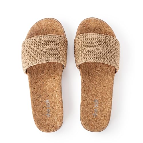 Image of The Sak Mendocino Slide Sandal in Crochet, Slip On Sandals