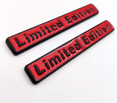 Miniatura 5 de 2 calcomanías de metal 3D de edición limitada con logotipo de alta calidad para guardabarros laterales de automóvil, calcomanías para maletero