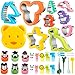 Cortador de Galletas Sándwich Acero Inoxidable 32 Piezas, Mickey Mouse Dinosaurio Estrella Forma de Corazón y Cortador de Frutas Verduras para Niños (32 PCS)