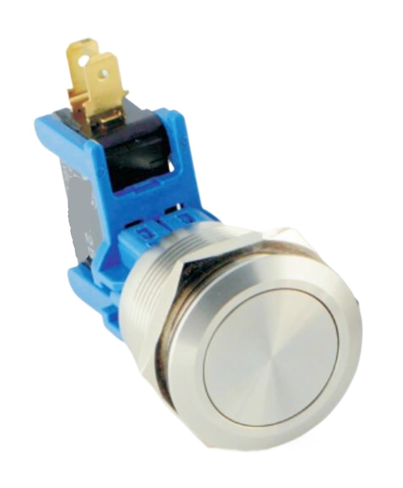 Interruptor de botón de 30mm y 15A PM301-LC-11Z/S con acabado metálico duradero 3