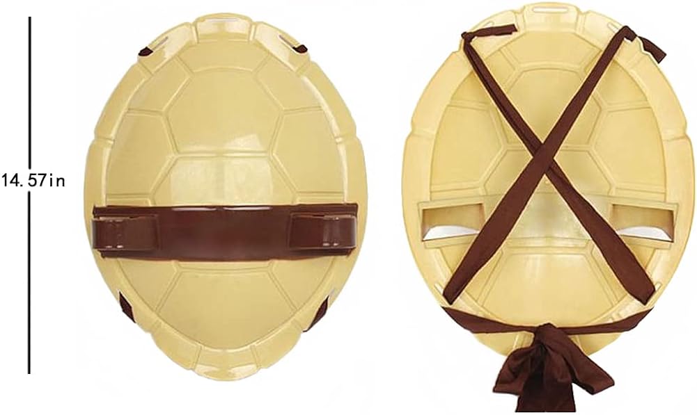 Vista 2 de Concha de tortuga para niños, cosplay de Halloween, fiesta de disfraces de dibujos animados, disfraz de superhéroe para fiesta de cumpleaños de niños