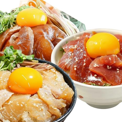 タイ6P・マグロ4P 訳あり 海鮮漬け丼セット