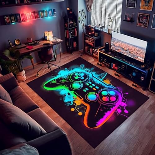 3D ���w���o�C�����[�W�������O 2026 �V���� �X���[�N�J�[�y�b�g�A���r���O���[���Q�[���R���\�[���n���h���A���W���[ E �X�|�[�c�r�f�I�Q�[���t���J�o���b�W�}�b�g(A,80X120CM)