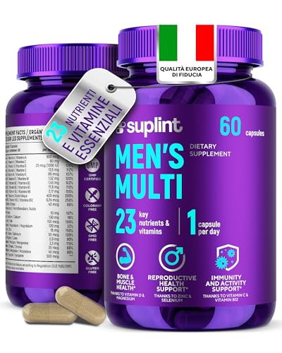 Multivitaminico Uomo Alta Potenza - Complesso Completo A-Z di Vitamine, Minerali e Integratori - 60 Capsule per 60 Giorni - Energia, Immunità e Salute - Integratore Multivitaminico