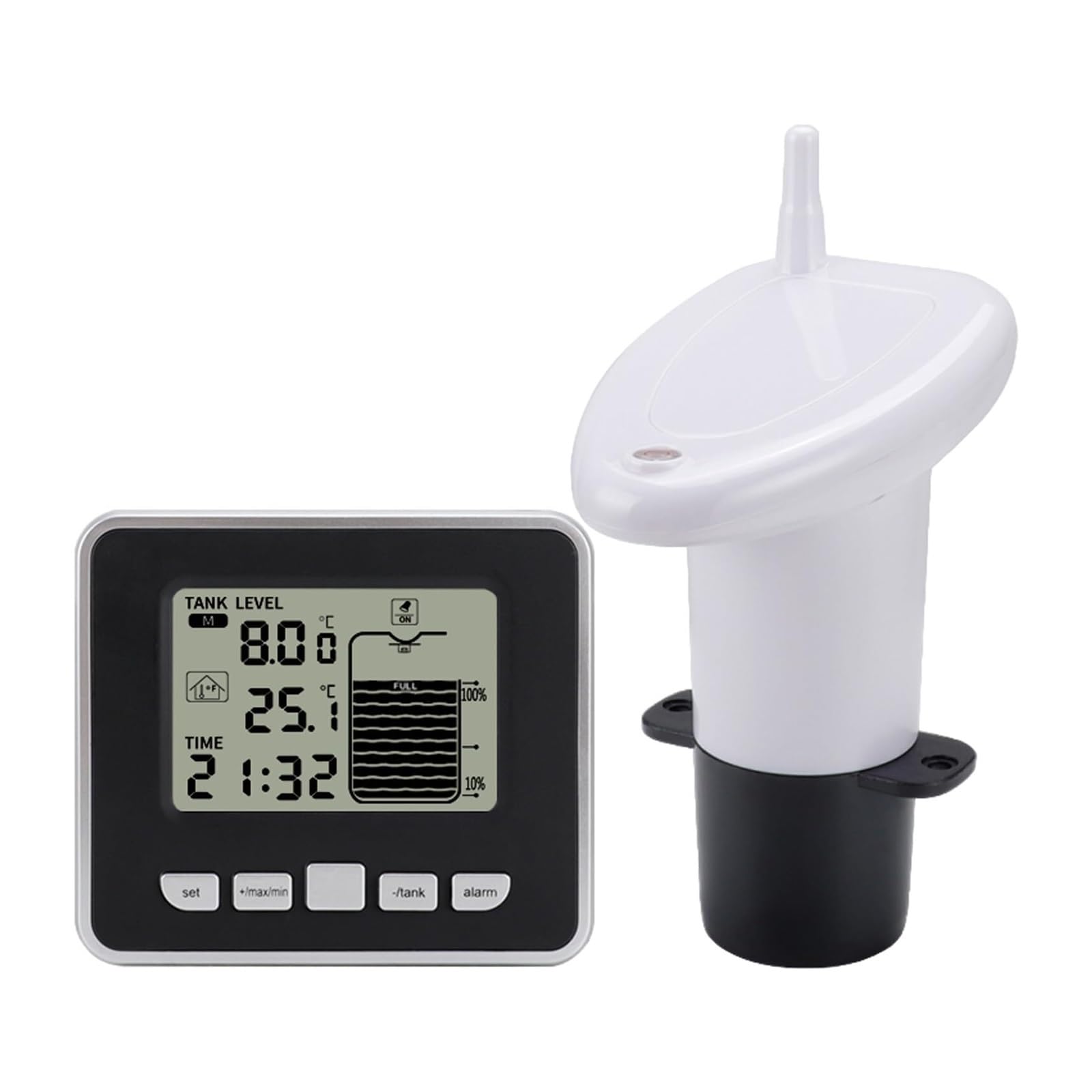 Capteur de niveau de réservoir numérique avec écran LCD pour stockage d'eau industriel