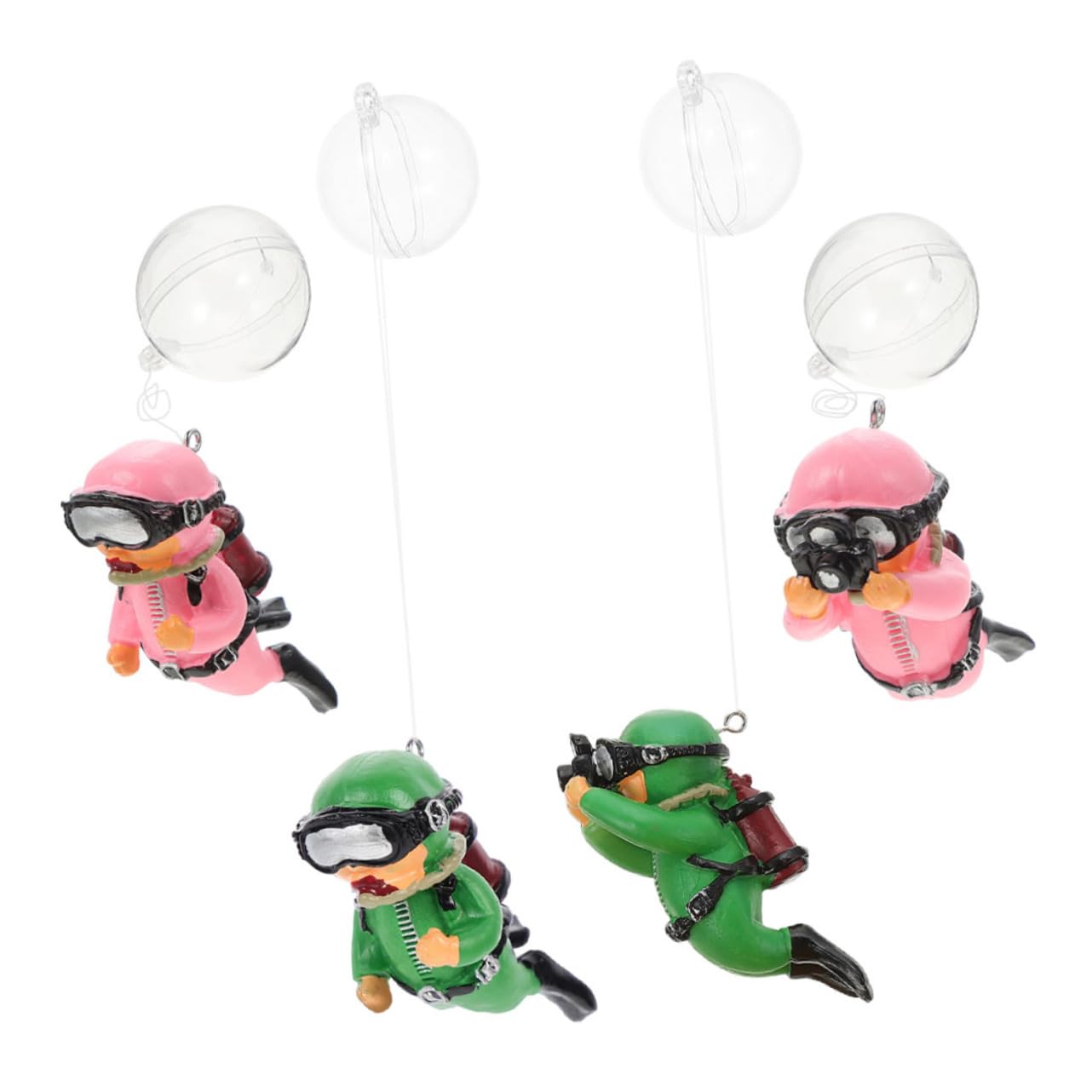 BESPORTBLE 12 Pièces Plongeur D'aquarium Ornement De Plongeur Jouets D'intérieur Plongeurs Flottants Les Plongeurs Figurine De Chasseur De Coffre Au Trésor Figurines Accessoires Miniature PVC