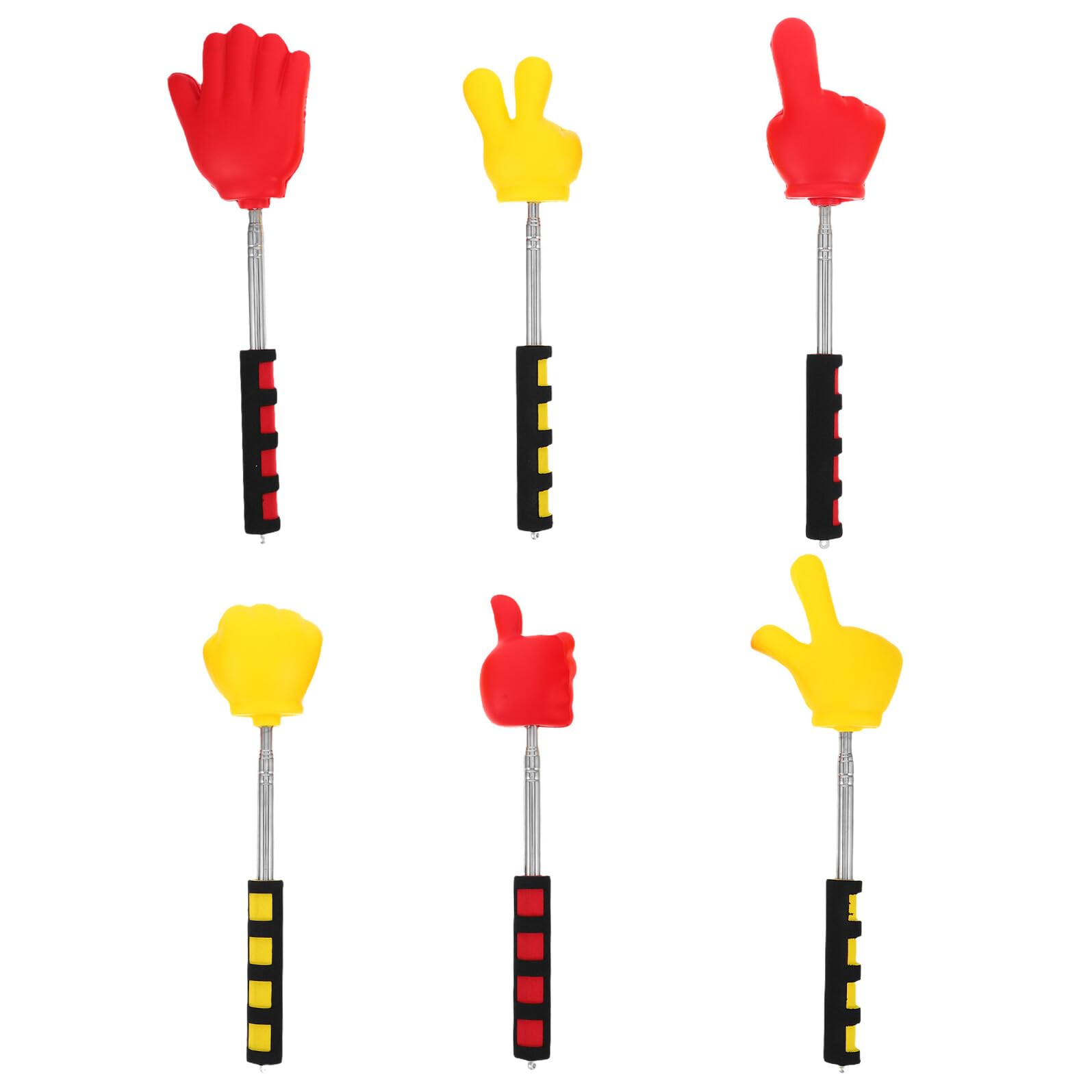Mobestech 6 Piezas Bastón de Enseñanza Puntero Extensible para Aula Puntero Telescópico para Profesores Material para Profesores para Enseñanza para Salas de Clase y Presentaciones