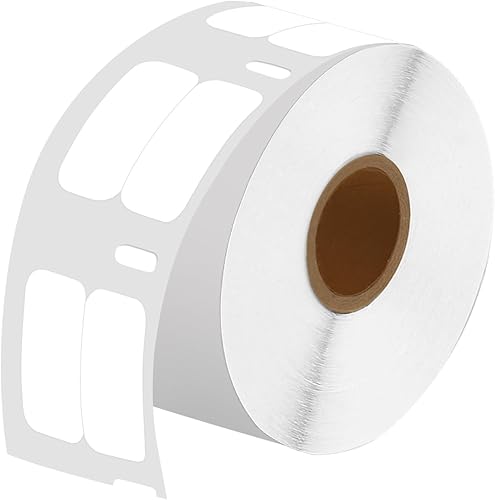 2 rollos compatibles con DYMO 30333 1/2 pulgadas x 1 pulgada (0.512 in x 0.984 in) etiquetas extra pequeñas de uso con Dymo Labelwriter 450 450