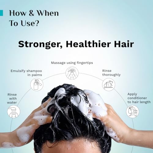Image of Pilgrim Spanish Rosemary & Biotin Anti Hairfall Shampoo for Reducing Hair Loss & Breakage 400ml | Rosemary shampoo for hair growth | Upto 95% stronger hairs | For all hair types | For Men & Women