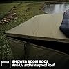 SAMOUT Vehicle Side Shower Room with Roof, 3.3ft x 3.3ft Privacy Shelter Restroom, Car Side Shower Room, Portable Shower Tent for Camping