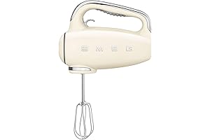 Red 50's Retro Style Electric Hand Mixer (Cream)