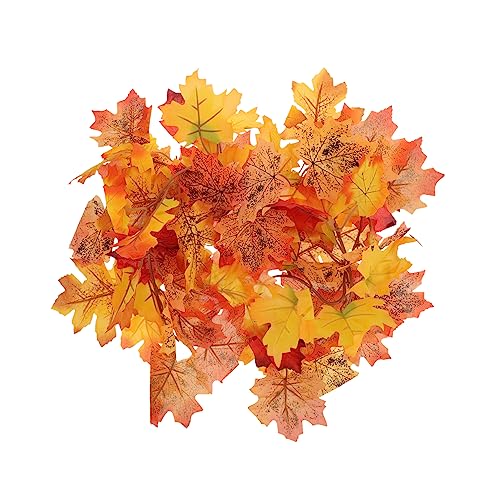 Cabilock 1 Pc Ratán De Hoja De Arce Simulado Decoraciones De Calabaza Vine Decoración Colgante De Techo Otoño Árbol Guirnalda Caer Afuera Puerta Decoraciones Otoñales Flor De Seda Orange