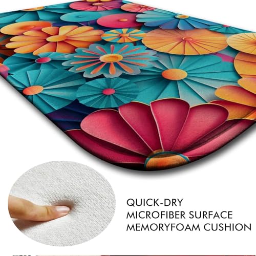 Tapis de bain en mousse à mémoire ultra absorbant lavable L