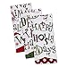 DII 100% Cotton, Machine Washable, Oversized, Everyday Kitchen Basic, Printed Dishtowel, 18 x 28", Set of 2- Christmas Carol