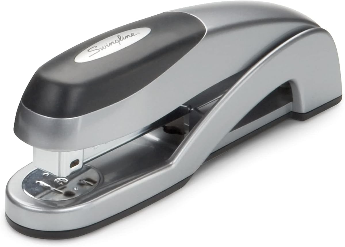 Amazon.com : Swingline Stapler, Optima Full Size Desktop Stapler, 25 Sheet Capacity, Jam Free, Desk, Silver (87801) : Office Products
