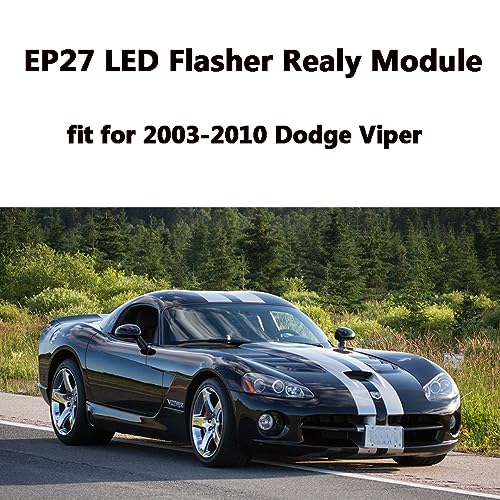 EP27 LED Flasher Relay 5 Pin Fit for 2001-05 Chrysler PT Cruiser | 2000-05 Dodge Neon | 2003-10 Dodge Viper | LED Electronic Turn Signal & Hazard Warn Realy, Stop Hyper Flash, EP27 Flasher Relay by AMFRNE - Used condition - Image 3