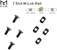 Vista 3 de 360 Tactical 7 Slots M-LOK Sección de riel para M Lok Handguard Siete ranuras Rail Set de 2 piezas