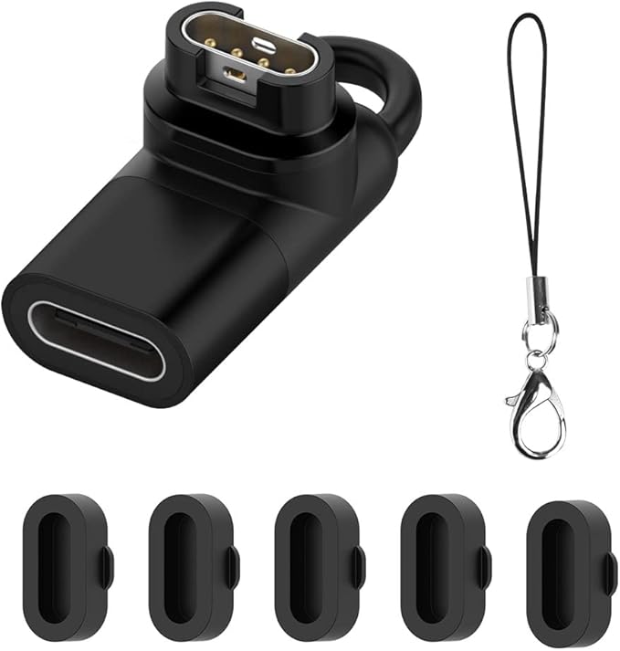 SPTwj Ladekabel für Garmin Uhr 90 Grad Type C USBC Adapter Kompatibel