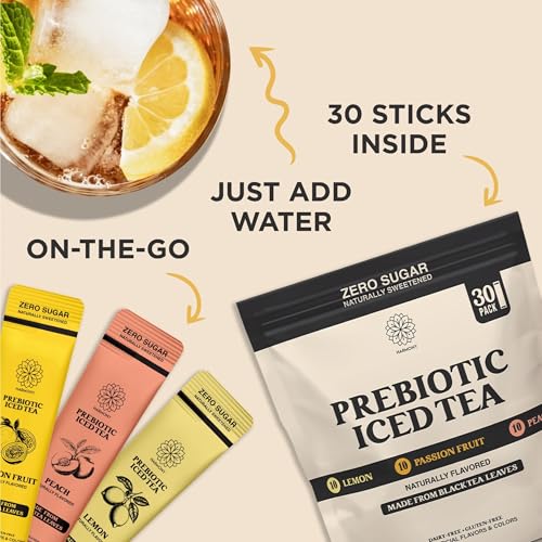 Image of Harmony Prebiotic Black Tea Variety Pack - 3 Flavors - 30 Sticks