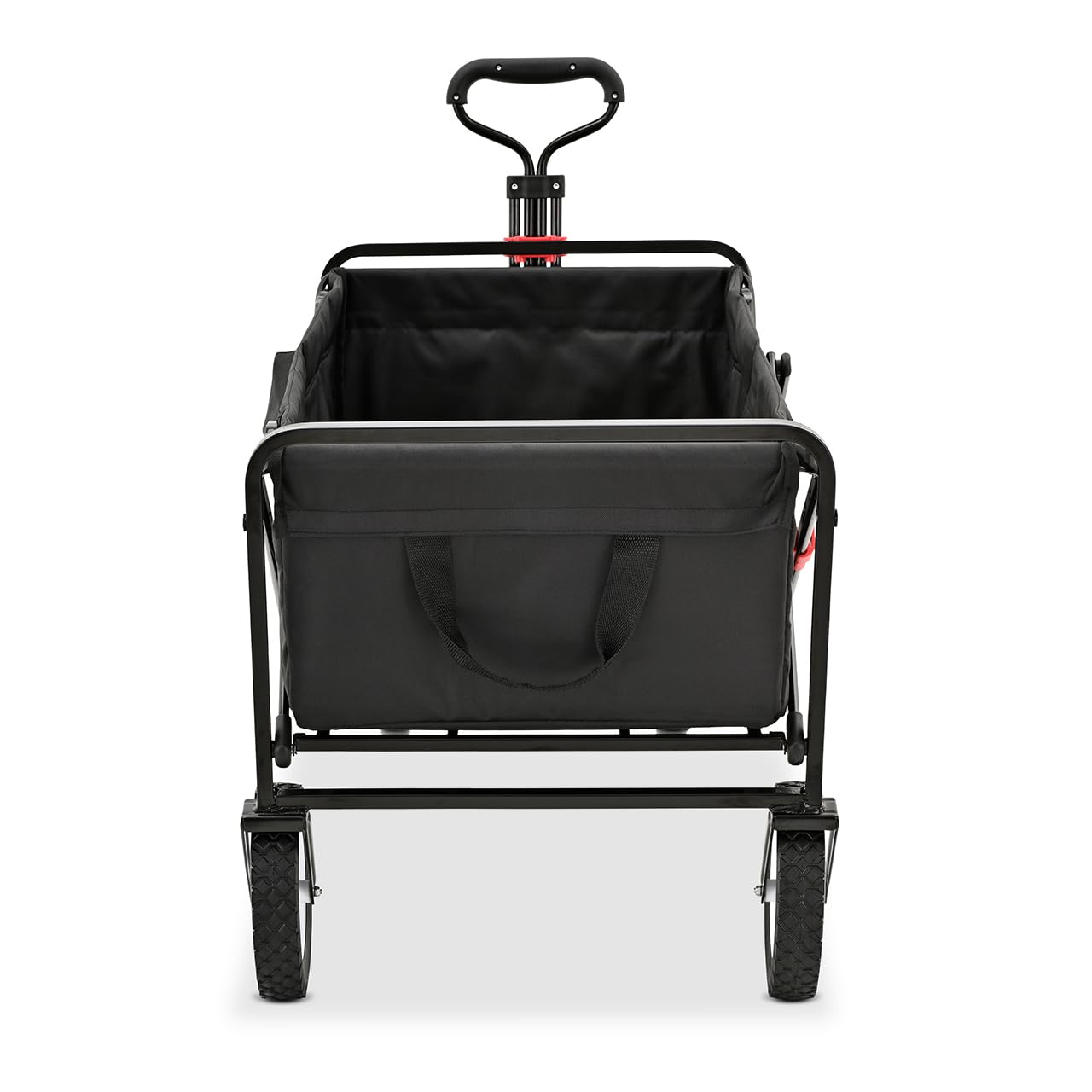 FUXTEC Carrello pieghevole CT100 - Bollerwagen con tetto removibile - per bambini 3-6 anni - Portata fino a 75kg - Ruote larghe per ogni terreno - Sacca posteriore fissa - Tessuto lavabile