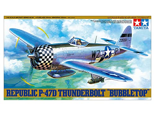 Tamiya 61090 1/48 P-47D Thunderbolt Bubbletop Plastic Model Airplane Kit #TOP1