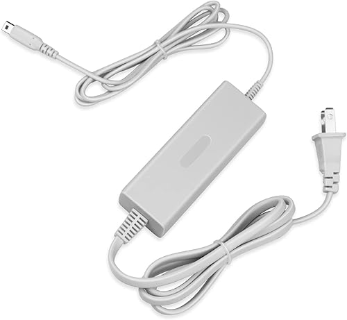 Vista 2 de Wii U Gamepad Charger, WII-U Gamepad AC Adapter Cable de carga para Nintendo Wii U Gamepad Controller