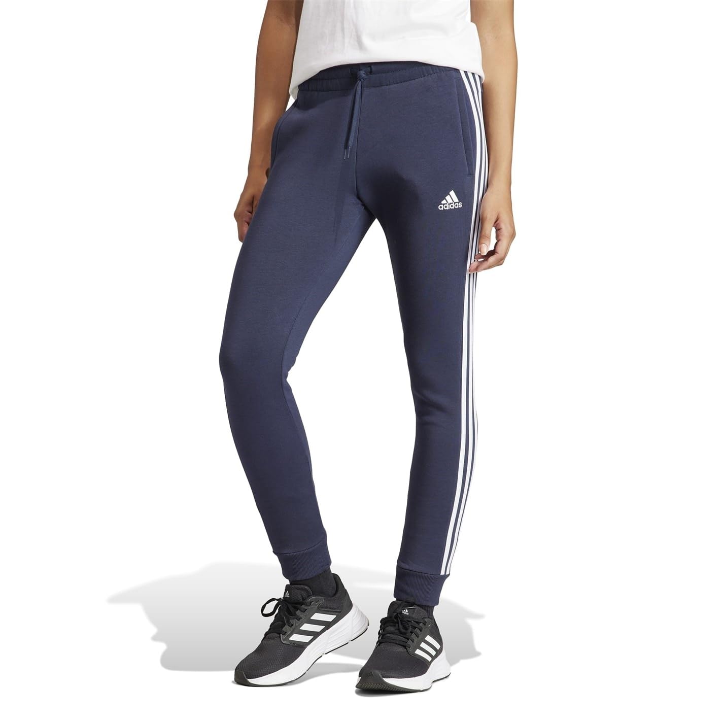 adidas Essentials 3-stripes Fleece Pants - Spodnie Kobiety
