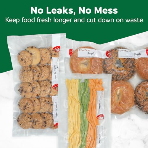 Image of FoodSaver Vacuum Sealer Rolls, 6 Pack 11 inch x 15' Rolls (90 Total Feet), BPA-Free Custom Size Storage Bags for Food, Sous Vide, and Meal Prep
