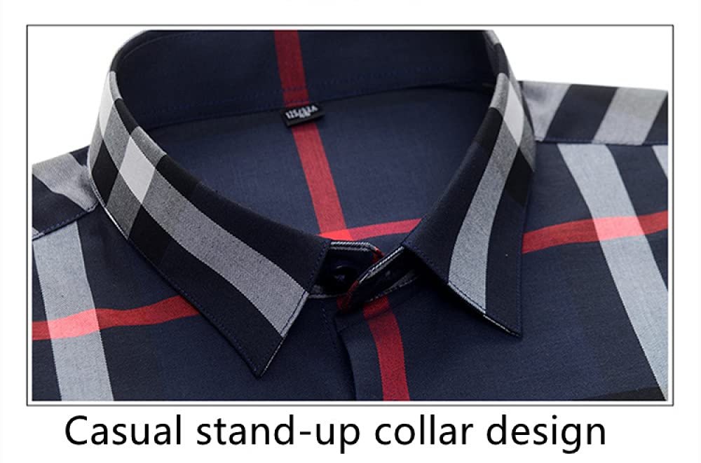 Heren Casual Lange Mouwen Overhemden,Katoen Geruit Overhemd Heren Klassieke Vintage Zwart Rode Streep Grijs Geruite Geruite Shirt Met Lange Mouwen Met Zak Button Tops Kerstcadeau Voor Vader Vriendje