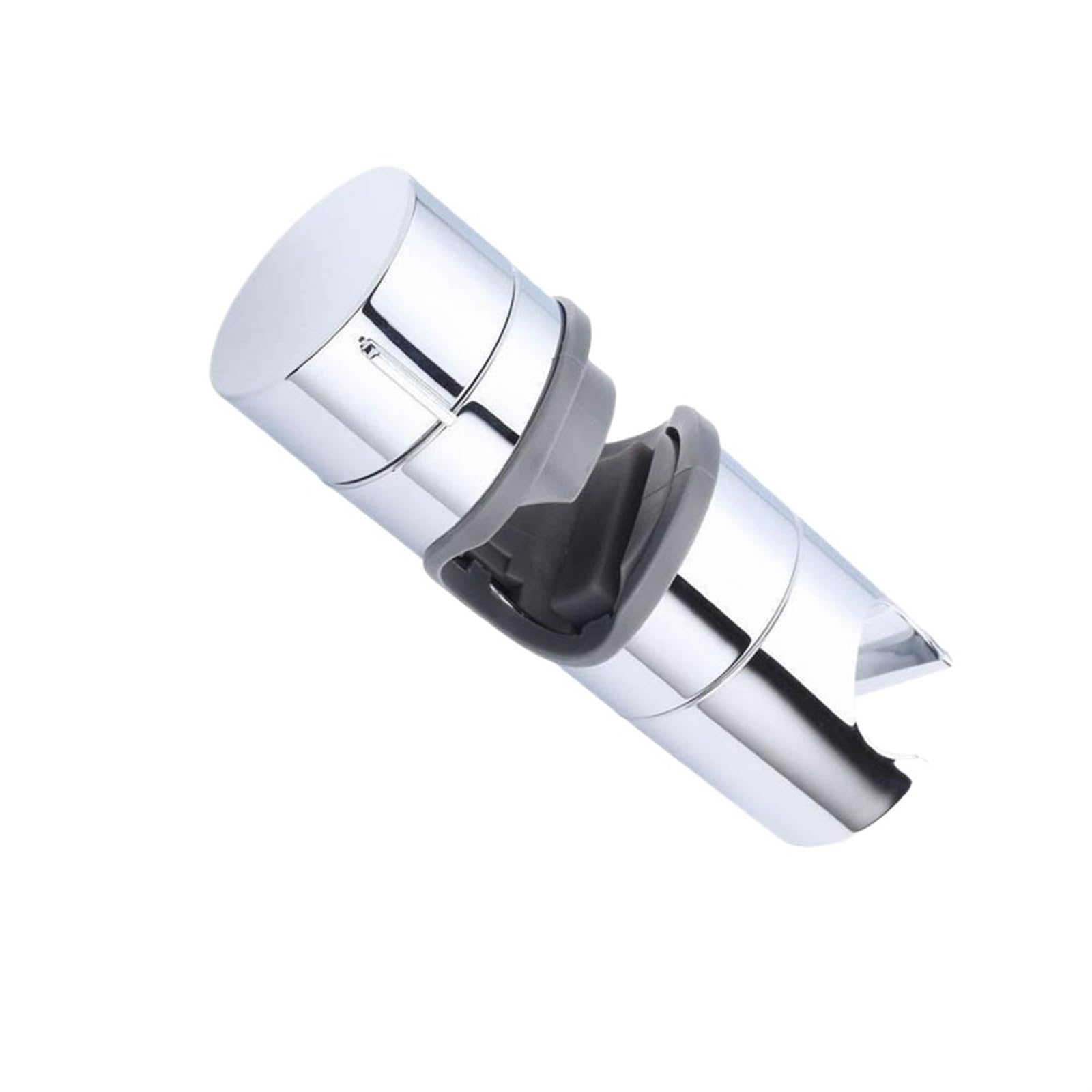 Shower Head Holder Adjustable Shower Head Holder 360 Degree Rotation Clamp Showerhead Rail Slide Bracket Bathroom Accessories 19/22/24/25mm(19mm Silver)