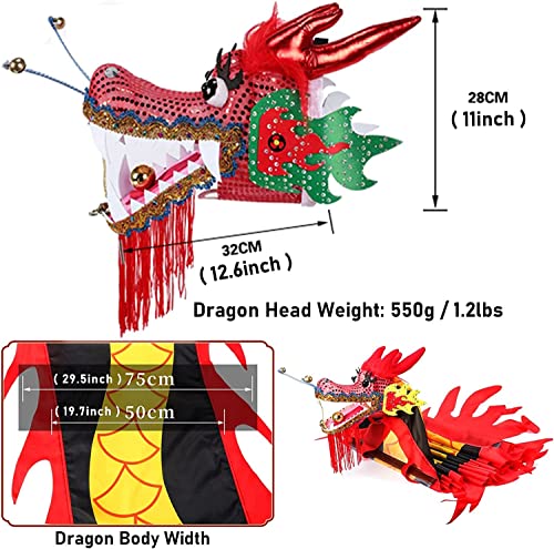 Kleurrijke Draak Vormige Dansen Wand Zijden Draak Dans Lint Streamer voor Ouderen Volwassenen Jeugd Spiraal Praktijk… - Image 5