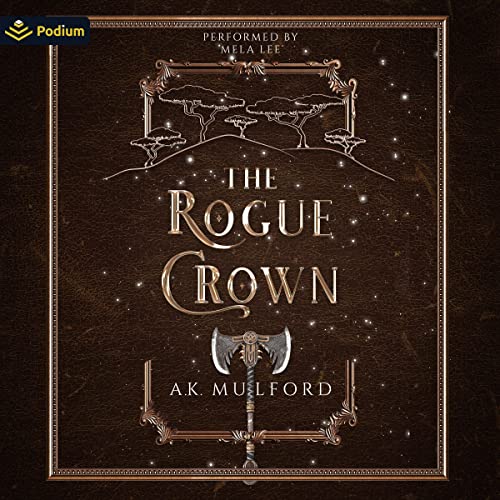Diseño de la portada del título The Rogue Crown